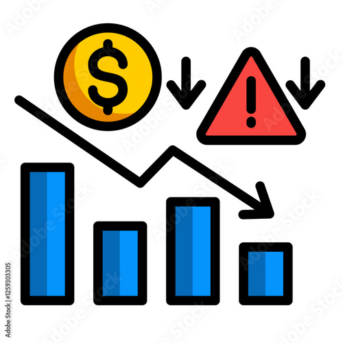 Bankruptcy Risk Icon