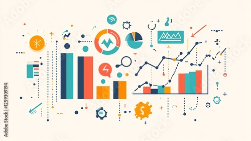 Business company growth development data chart increasing concept