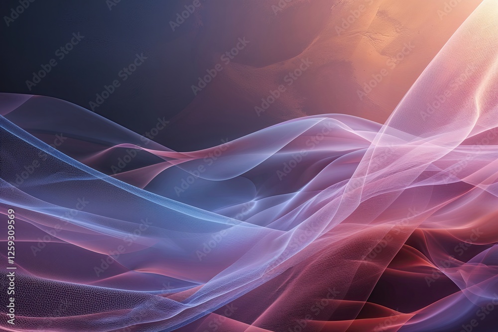 Obraz premium Dynamic Gradient Veil Effect with Rich Textures Shadows and Noise Disturbance