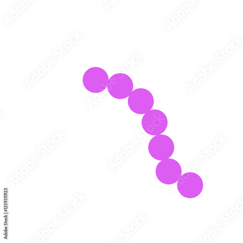streptococcus pneumoniae bacteria flat style