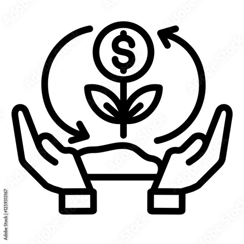 Sustainable Debt Icon