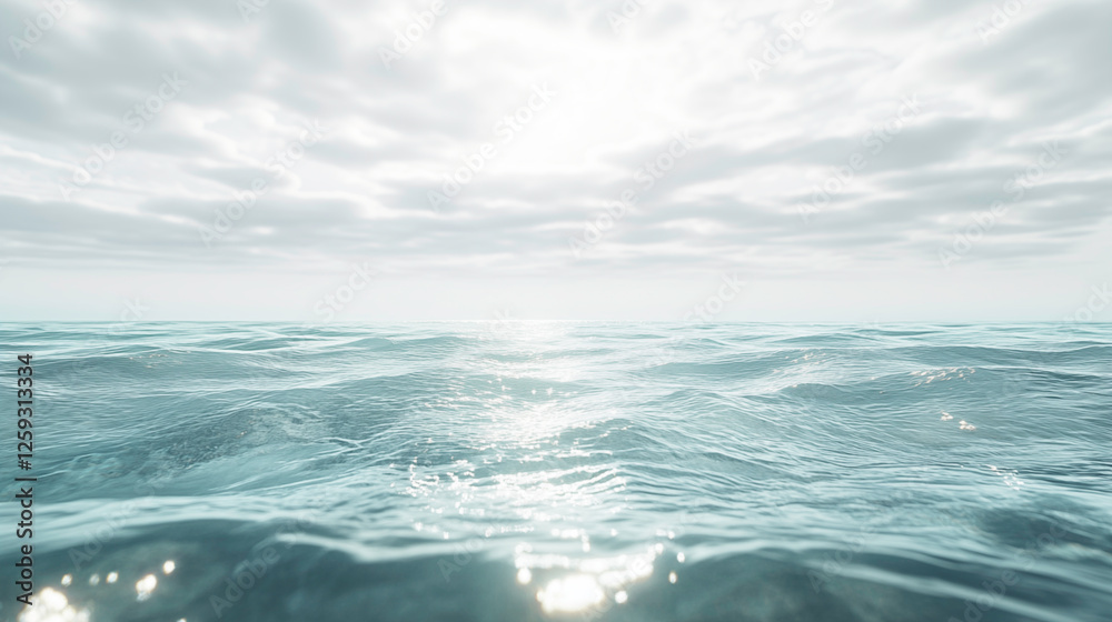 custom made wallpaper toronto digitalThe sea under the blue sky and white clouds