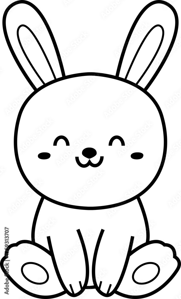 cute rabbit animal cartoon ,clipart, doodle, Hand drawn style ,png ,illustration cute rabbit animal cartoon ,clipart, doodle, Hand drawn style ,png ,illustration