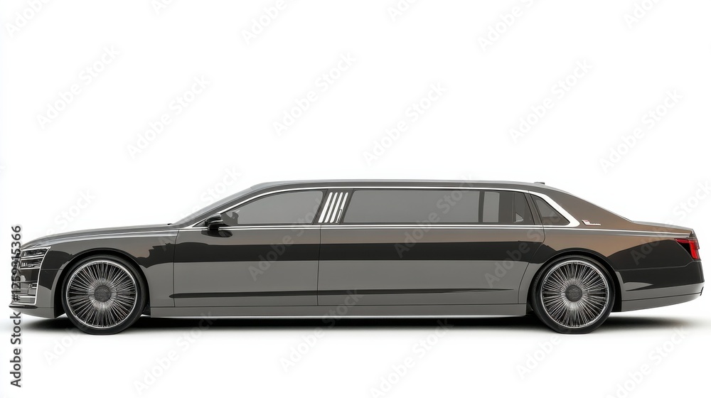 Elegant Black Limousine with Sleek Design and Modern Features Elegant Black Limousine with Sleek Design and Modern Features