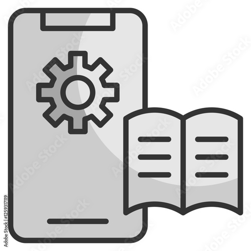 Machine Learning  Icon Element For Design
