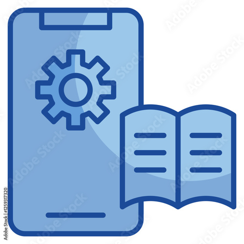 Machine Learning  Icon Element For Design