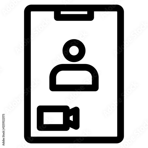 Video Call icon element for design