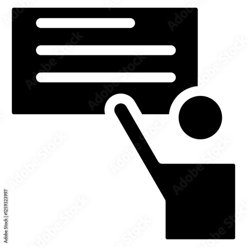 speaking icon element for design