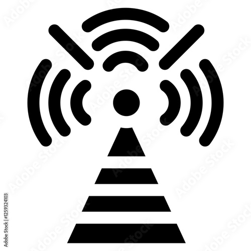 broadcast icon element for design