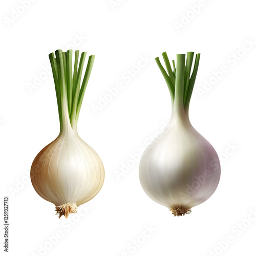 Fresh whole onion isolated on transparent background, high-quality Transparent PNG image