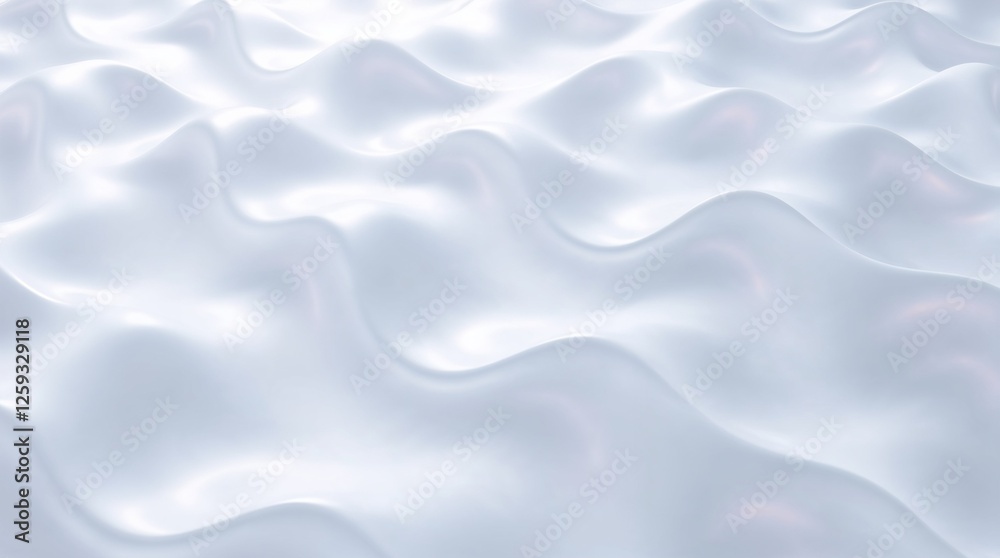 Obraz premium A stylish minimalist seamless white wave texture pattern background with strong hard light. Abstract white wave forms