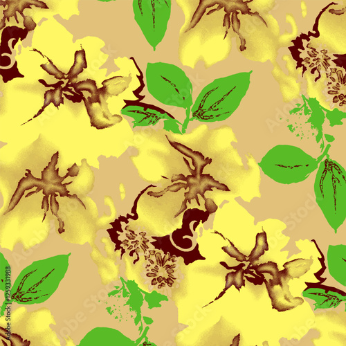 Abstract Flower background suitable for home decore and wallpaper purpose

