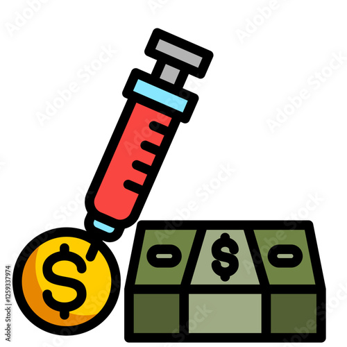 Equity Injection Icon