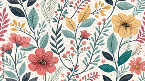 Wallpaper Mural Minimalist Floral Travel Print Backdrop: Simple Botanical Illustrations for Posters & Cards Torontodigital.ca