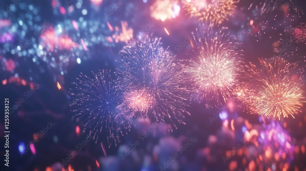 New Year 2025 fireworks display. Vibrant and explosive scene. Highlighting celebration and festivity. Ideal for event promotions. New Year 2025 fireworks display. Vibrant and explosive scene. Highlighting celebration and festivity. Ideal for event promotions.