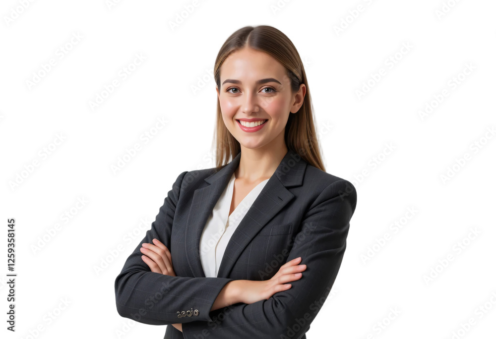 Person in Business Suit with Arms Crossed, Face Blurred, Ideal for Professional and Conceptual Designs Person in Business Suit with Arms Crossed, Face Blurred, Ideal for Professional and Conceptual Designs