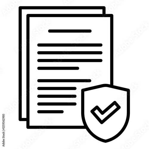 Compliance icon for legal and tax documents