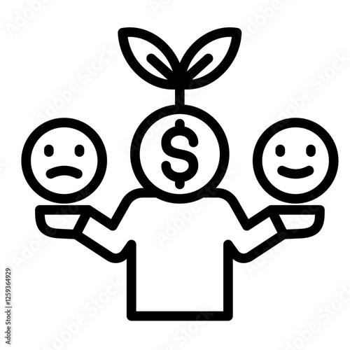Investor Sentiment Icon