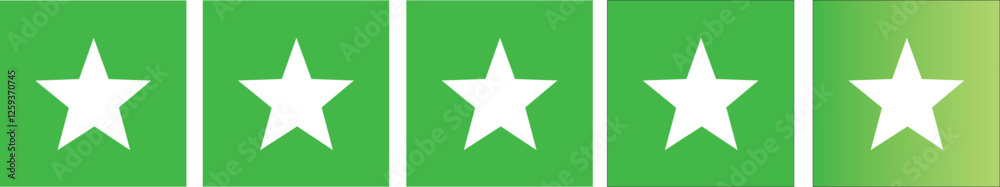 Green product review stars business element icons Green product review stars business element icons