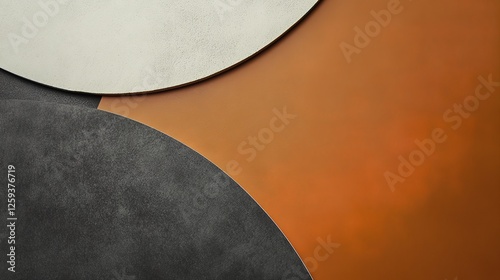 Minimalist composition with simple elements creating a clean and uncluttered visual