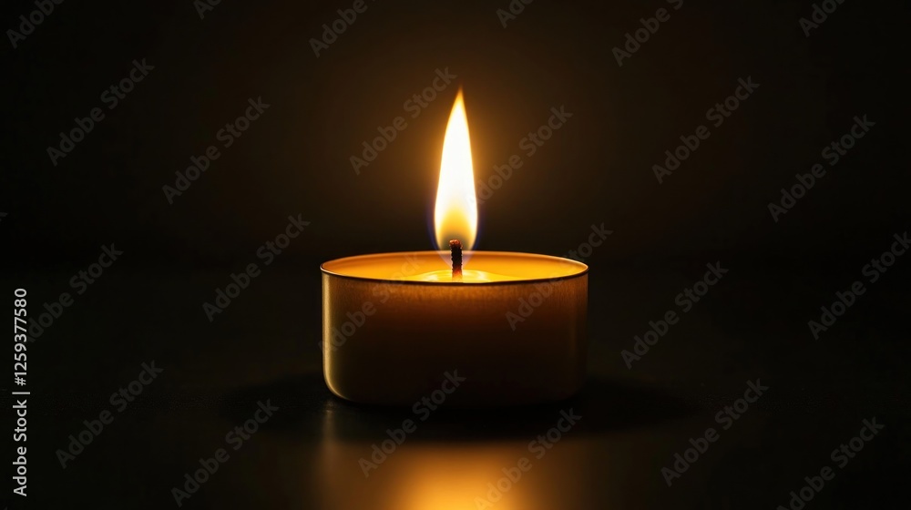 Single candle flame dark background, remembrance Single candle flame dark background, remembrance