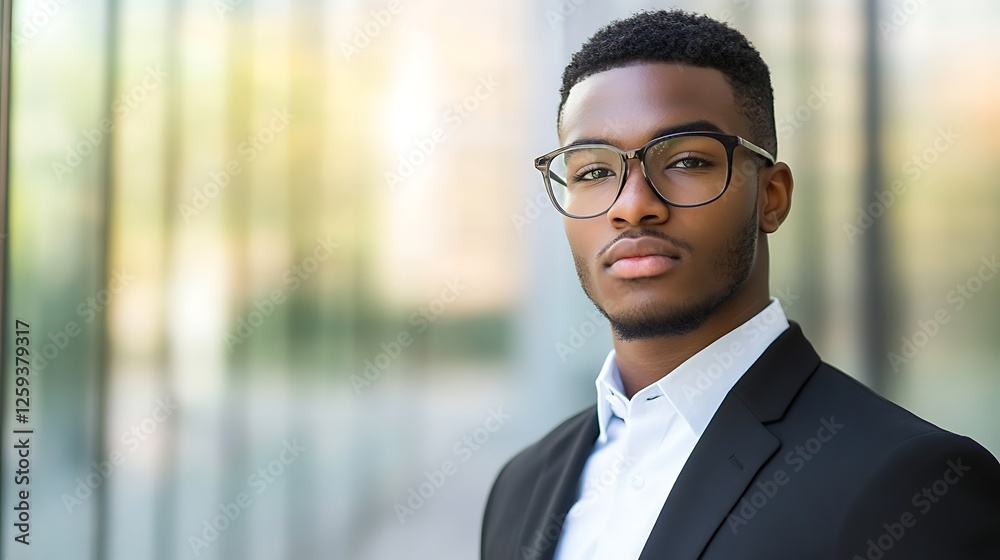 Portrait of a Confident Young African American Businessman Portrait of a Confident Young African American Businessman