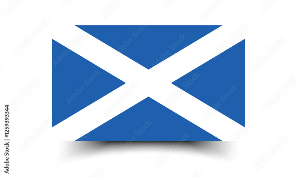 Flag of Scotland. Scotland flag official size and color standards digital vector illustration. Flag of Scotland. Scotland flag official size and color standards digital vector illustration.