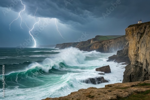 Long Exposure Photography:  Knocking About Nature's Fury - Stormy Seascape