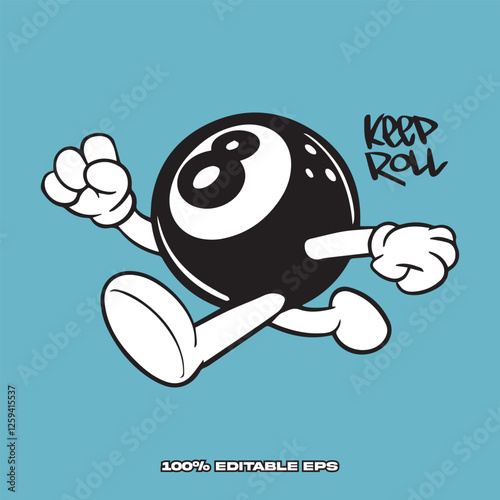 Premium 8 ball character