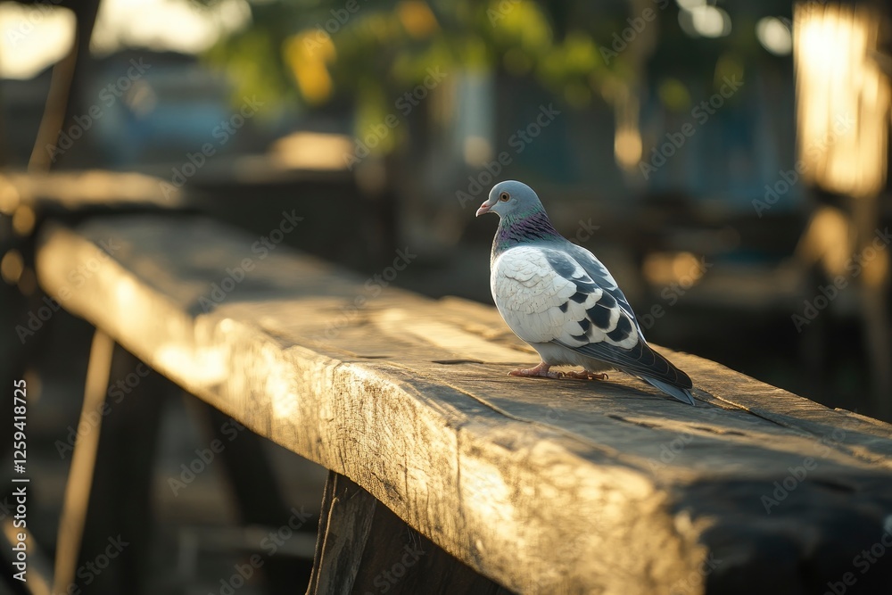 Obraz premium several pigeons gathered in cages waiting for food. in Indonesia the dove is usually called Burung with generative ai