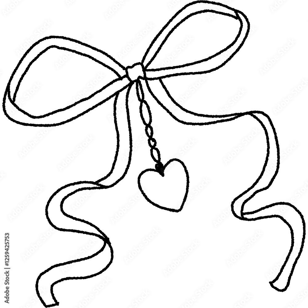 Cute hearts hand drawn illustration Cute hearts hand drawn illustration