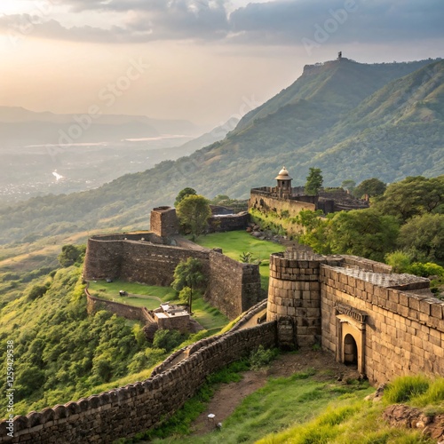 Golden Horizon Sunlit Majesty of Maratha Forts and the Enduring Legacy of Shivaji Maharaj