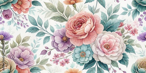 Wallpaper Mural Pastel Flower Header, Romantic Floral Website Banner, Tilt-Shift Photography, Soft Bloom Background, Spring Floral Design Torontodigital.ca