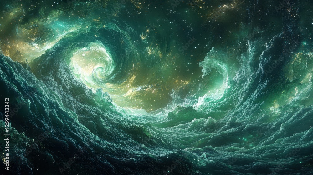 Cosmic swirls, nebula gas clouds, space background, deep space exploration