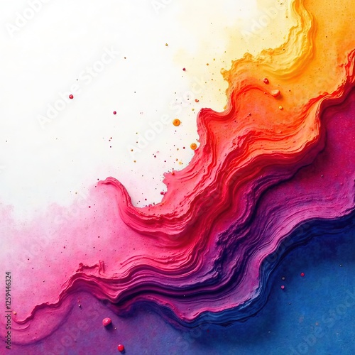 Abstract Paint Splash Background - Dynamic Colors