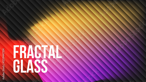 Abstract fractal glass gradient background