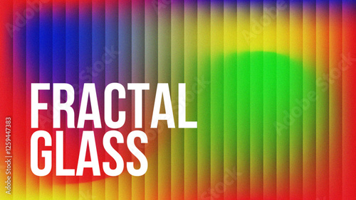 Abstract fractal glass gradient background