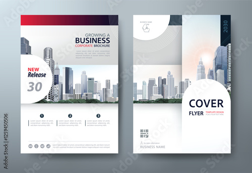 Annual report brochure flyer design, Leaflet presentation, book cover templates, layout in A4 size.