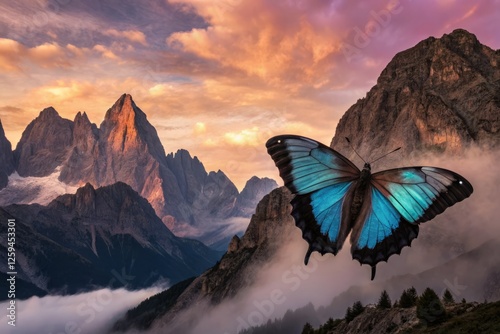 Surreal Kaka: Mountains Dance with Sunset's Embrace - Ethereal Nature Photography