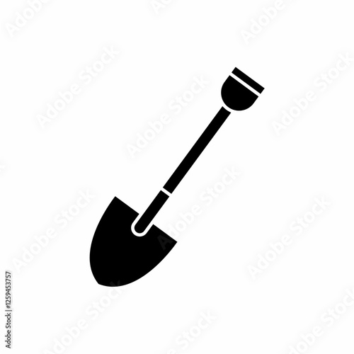 Shovel Icon. Shovel Lawn Gardening Landscape Equipment Tool Icon