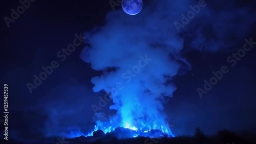 Mystical Ethereal Night Sky Background Video