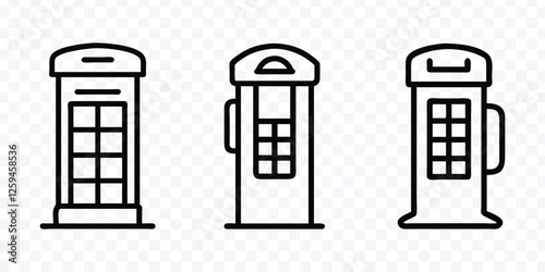 Telehhone Booth icon, London Phone Booth. street telephne booth.
