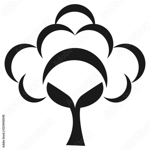 cotton vector logo icon
