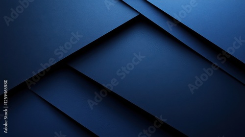 Abstract minimalist wallpaper with basic geometric shapes and lines on Blue background. Featuring white space in the center for text  ideal for design templates and modern banners.