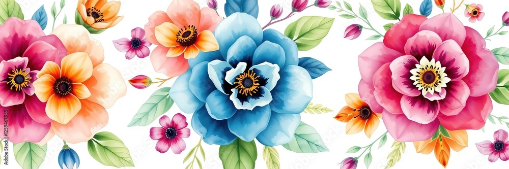 Fototapeta premium Watercolor Floral Elegence for Mother's Day Invitations