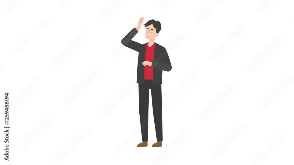 video man standing stressed cartoon animation
video man standing stressed cartoon animation