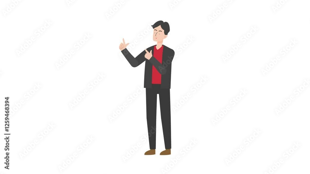 video man is standing and giving a lecture cartoon animation
video man is standing and giving a lecture cartoon animation