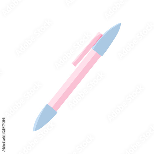 red pencil isolated on white background