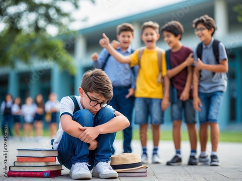 a boy was bullied by his friends at school