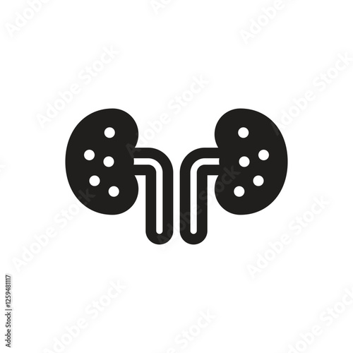 Kidney Medical Icon - Fill